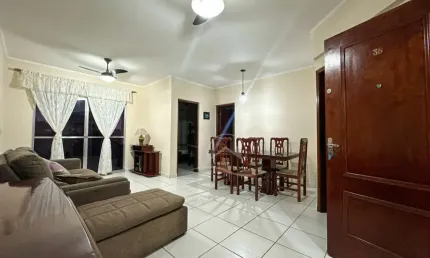 Apartamento Amplo à venda , 2 quarto(s),  sendo 1 suíte(s) (Edificio Atlantico) no bairro Três Marias, 1000 metros da praia, Peruíbe-SP