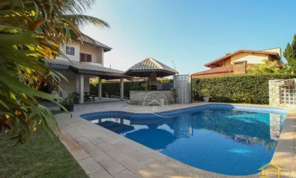 Casa térrea com piscina à venda com piscina, 6 quarto(s),  sendo 6 suíte(s)  no bairro bougainville residencial ii, 500 metros da praia, peruíbe-sp