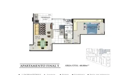 Apartamento com 1 dormitório à venda, 48 m² por r$ 350.350,00 - balneário flórida - praia grande/sp