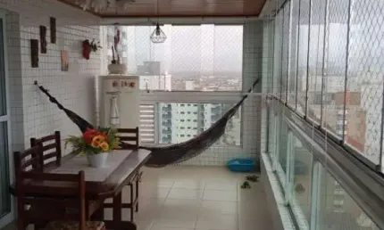 Apartamento de alto padrão à venda no bairro vila tupi, praia grande – vista para o mar