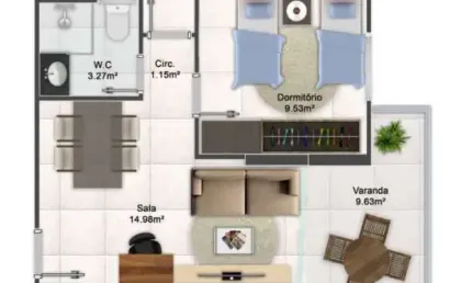 Apartamento com 2 quartos à venda na Rua Aviação, 51, Aviação, Praia Grande