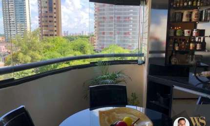 Apartamento 3 suites 140 metros com todos os moveis porteira fechada em frente a praca martins dourado em Cocó, Fortaleza/CE