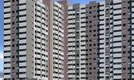 Upside Home Resort Santo André | Construtora Factus | Construção | 42 metros | 02 dormitórios | suíte | varanda | 01 vaga