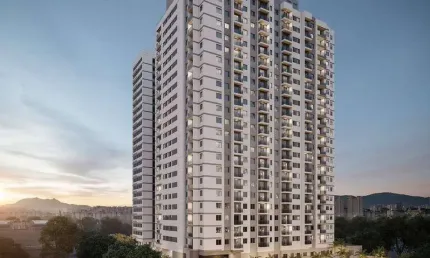 Cidade lapa água branca | construtora cury | construção | 45 metros | 02 dormitórios | suíte | varanda | 01 vaga