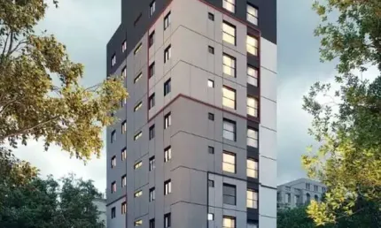 Ding Santo Amaro | Construtora Ding | Construção | 34 metros | 02 dormitórios | sem varanda e vaga