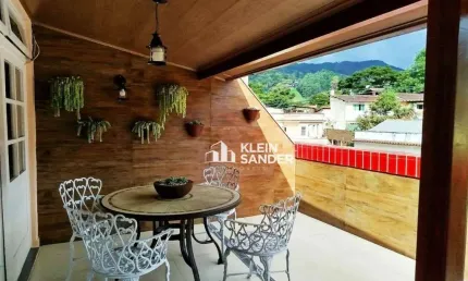 Apartamento duplex com 3 dormitórios à venda, 132 m² por r$ 698.000,00 - cônego - nova friburgo/rj