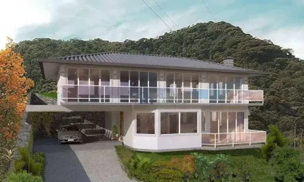 Casa de ALTO PADRÃO NO CÔNEGO em fase de construção com 4 suítes amplas.