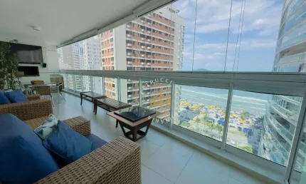 Apartamento com 2 dormitórios para alugar, 100 m² por R$ 14.800,00/mês - Astúrias Frente Mar - Guarujá/SP