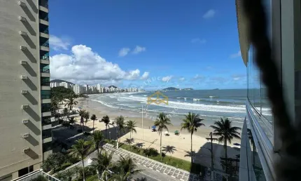 Apartamento com 2 dormitórios à venda, 100 m² por r$ 1.500.000,00 - astúrias frente mar - guarujá/sp