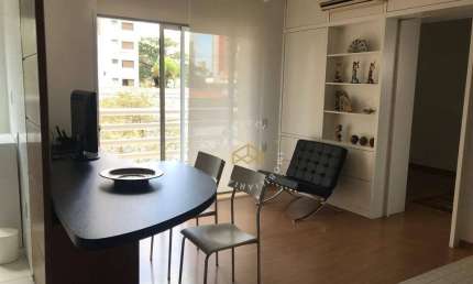 Apartamento com 1 dormitório para alugar, 52 m² - Cambuí - Campinas/SP