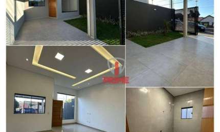 Casa à venda no Jardim Ouro Verde em Londrina, com 3 quartos, sendo 1 suíte, sala, cozinha e 2 banheiros. Possui área de lazer com churrasqueira e 2 v