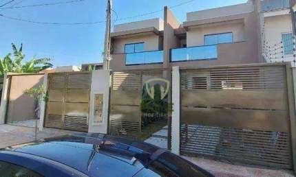 Casa à venda no Bairro Pacaembú em Londrina.   - Sobrado novo, área construída 117,10m² e terreno com 137,5m².