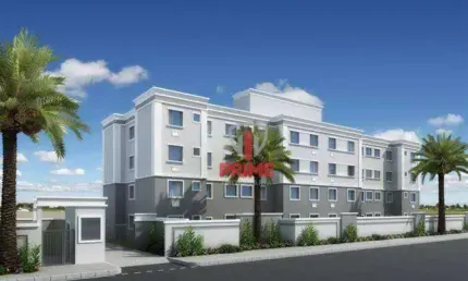 Apartamento à venda no Spazio Libertá em Londrina. Com dois quartos, sala, cozinha, área de serviço, banheiro social, duas vagas de garagem.