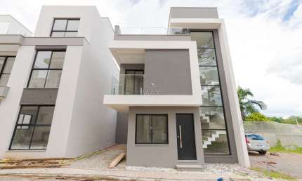 Casa em condomínio fechado com 3 quartos à venda na Rua Jaboticabas, 78, Uberaba, Curitiba, 132 m2 por R$ 750.000