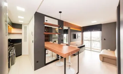 Apartamento com 1 quarto para alugar na rua baltazar carrasco dos reis, 1772, rebouças, curitiba, 40 m2 por r$ 2.900