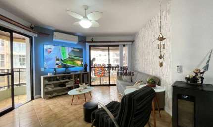 Apartamento com 3 dormitórios à venda, 177 m² por R$ 1.380.000 - Pitangueiras - Guarujá/SP