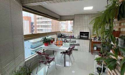 Apartamento com 3 dormitórios à venda, 133 m² por R$ 850.000,00 - Aviação - Praia Grande/SP