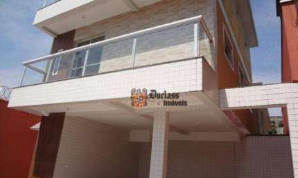 Sobrado com 3 dormitórios à venda, 92 m² por R$ 370.000,00 - Catiapoã - São Vicente/SP