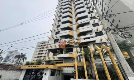 Apartamento com 2 dormitórios à venda, 100 m² por R$ 550.000 - Vila Guilhermina - Praia Grande/SP