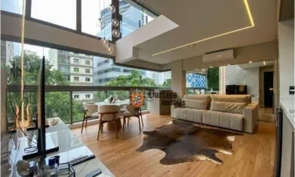 Apartamento duplex com 1 dormitório à venda, 72 m² por r$ 1.980.000,00 - pinheiros - são paulo/sp