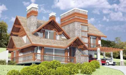 Casa com 4 quartos à venda na Rua Das Alfazemas, 329, Bavaria, Gramado por R$ 3.380.000