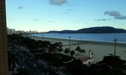 Apartamento total vista mar com 3 quartos, 1 vaga, à venda, 130m² - gonzaga-santos/sp