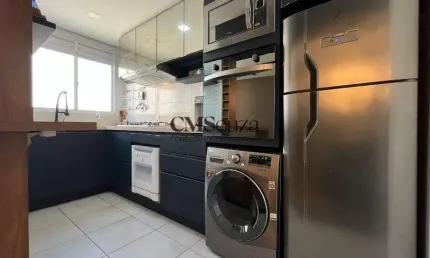 Apartamento para alugar em londrina, acqua ville, com 2 dormitórios, com 49 m², lagoa santa - semi-mobiliado e equipado