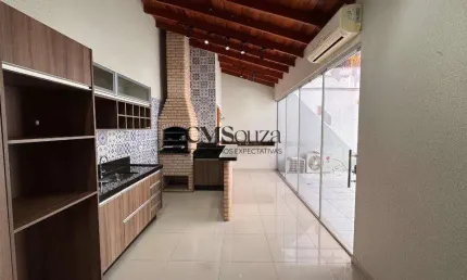 Casa para alugar em londrina, condomínio jardim burle marx, com 3 quartos, com 127.65 m²