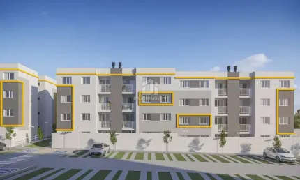 Apartamento com 2 quartos à venda na Rua Romeu Pires, 570, Jardim Amélia, Pinhais, 44 m2 por R$ 307.818