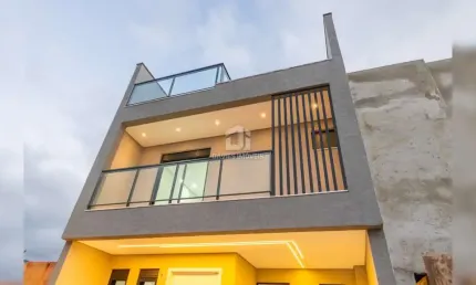 Casa em condomínio fechado com 3 quartos à venda na Rua Uriel Nogueira dos Santos, 559, Campo de Santana, Curitiba, 129 m2 por R$ 700.000