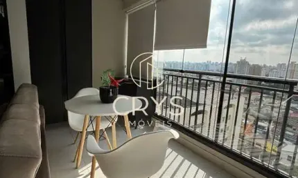 Apartamento para locação no Campo Belo, São Paulo-SP: 1 quarto, 1 suíte, 1 sala, 1 banheiro, 1 vaga, 35m².