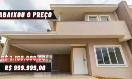 Sobrado 3 quartos, 3 vagas, bairro Aristocratas, São José dos Pinhais/PR
