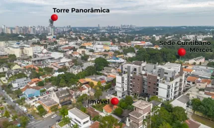 Terreno à venda na Rua Myltho Anselmo da Silva, 1450, Mercês, Curitiba