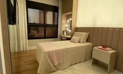 Apartamento novo de alto padrão com 141 mt e três suites.