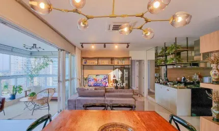 APARTAMENTO NOVO, MOBILIADO, GLEBA PALHANO, EXCELENTE LOCALIZAÇÃO, IMPERDÍVEL!