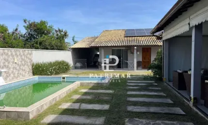 Casa com 3 quartos, área gourmet e piscina à venda, 144 m² por r$ 950.000 - itaipuaçu - maricá/rj
