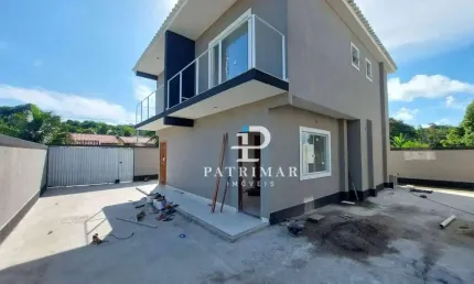 Casa com 2 quartos à venda, 100 m² por r$ 400.000 - jardim atlântico oeste - maricá/rj