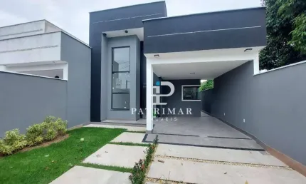 Casa de 3 quartos, suíte,  área gourmet e piscina  á venda, 164 m² por r$ 850.000 - itaipuaçu - maricá/rj
