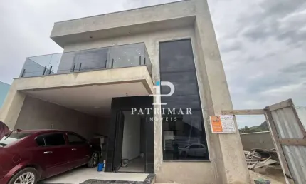 Casa Duplex com 4 Quartos, Área Gourmet e Piscina à Venda, 211 m² por R$ 1.100.000 - Cond. Solaris - Cajueiros - Maricá/RJ