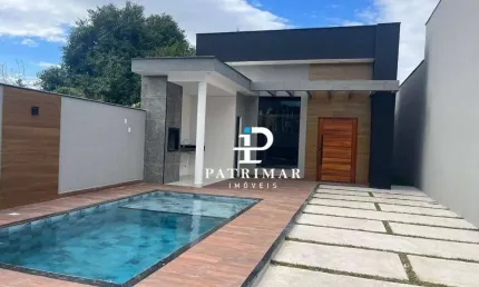 Casa com 3 quartos, piscina e área gourmet   à venda, 165 m² por r$ 830.000 - jardim atlântico oeste (itaipuaçu) - maricá/rj