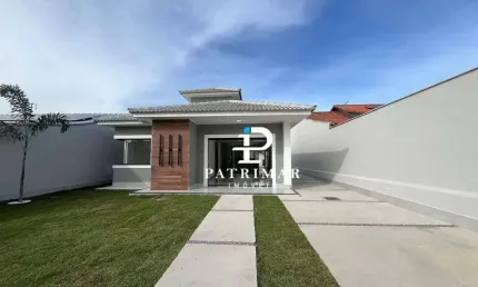 Casa com 3 Quartos, Área gourmet e Piscina à venda, 132 m² por R$ 850.000 - Jardim Atlântico Leste (Itaipuaçu) - Maricá/RJ