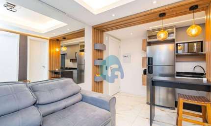 Apartamento com 1 dormitório à venda, 40 m² por R$ 354.900,00 - Agua Verde - Curitiba/PR