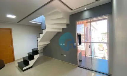 Apartamento com 2 dormitórios com amplo terraço  à venda, 55 m² por r$ 389.000 - cruzeiro - são josé dos pinhais/pr