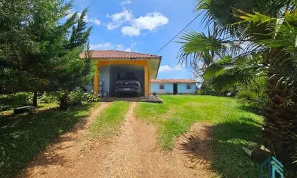 Chácara 04 casas, um comércio, tanque de peixes, ótimo investimento em  quatro barras pr