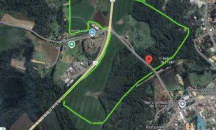 Terreno  rural com área de 522.720 m²- 52 hectares, 3 minutos do centro, Rebouças PR