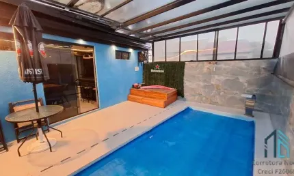 Triplex com piscina padrão, em região privilegiada, 900mtrs parque bacacheri em curitiba pr