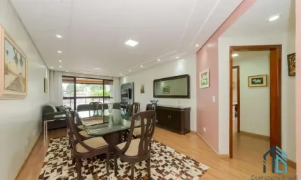 Apartamento Mobiliado, 03 quartos c/suíte + quarto empregada, 02 vagas no Bacacheri em Curitiba PR