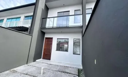 Sobrado geminado no aventureiro com 2 quartos para venda, 66 m²
