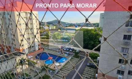 Apartamento à venda em São Gonçalo-RJ, bairro Neves: 2 quartos, 1 sala, 1 banheiro, 1 vaga - 55,00 m2 de área.