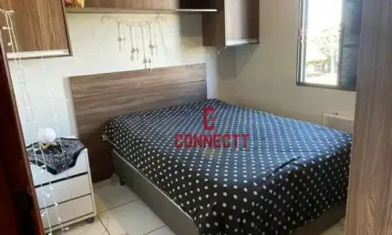 Apartamento com 2 dormitórios, sala, cozinha, banheiro e área de serviço, todo mobiliado à venda por r$ 155.000 - vila virgínia - ribeirão preto/sp